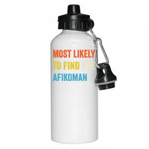 Funny Passover Most Likely To Find The Afikoman Aluminum Water Bottle