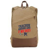 Florida P.A.N.T.H.E.R.S Matthew Tkachuk Around And Find Out Cotton Canvas Backpack