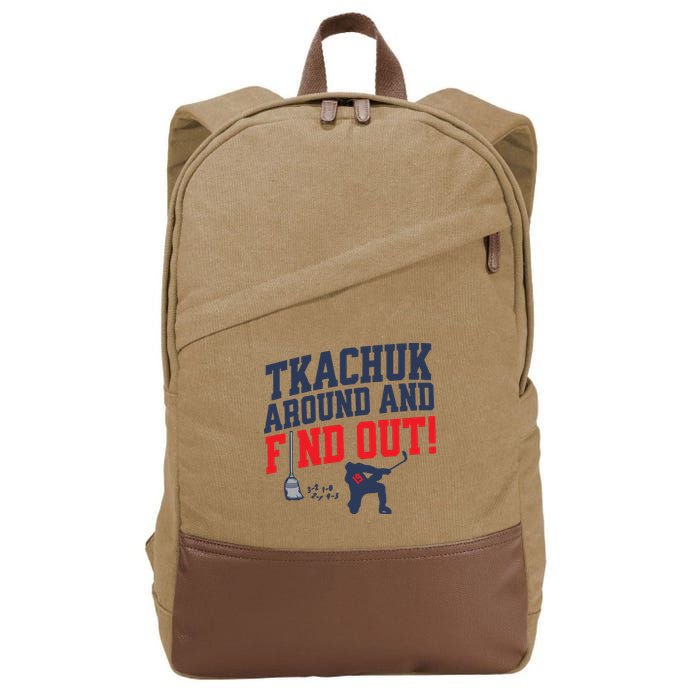Florida P.A.N.T.H.E.R.S Matthew Tkachuk Around And Find Out Cotton Canvas Backpack