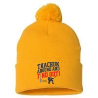 Florida P.A.N.T.H.E.R.S Matthew Tkachuk Around And Find Out Pom Pom 12in Knit Beanie