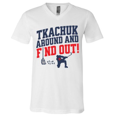 Florida Tkachuk Around And Find Out V-Neck T-Shirt