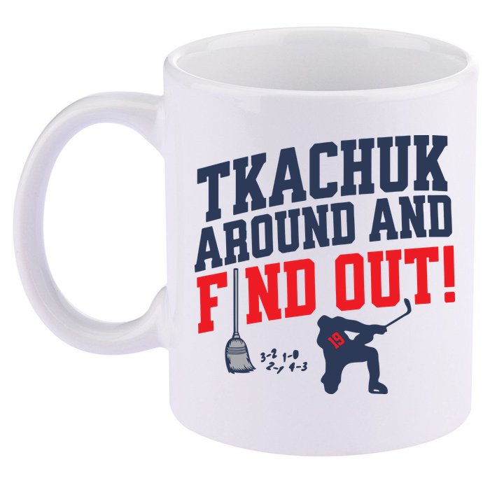 Florida P.A.N.T.H.E.R.S Matthew Tkachuk Around And Find Out 11oz C Handle Ceramic Mug
