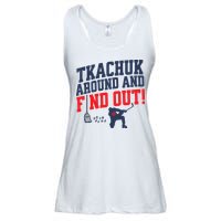 Florida P.A.N.T.H.E.R.S Matthew Tkachuk Around And Find Out Ladies Essential Flowy Tank