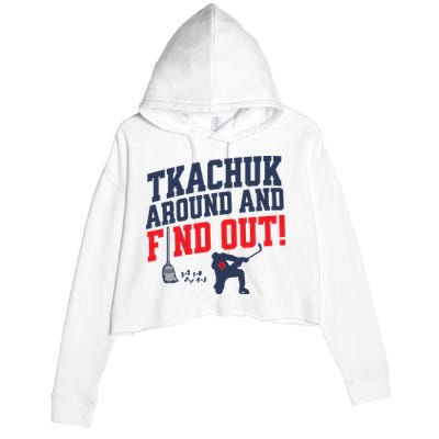 Florida Tkachuk Around And Find Out Crop Fleece Hoodie