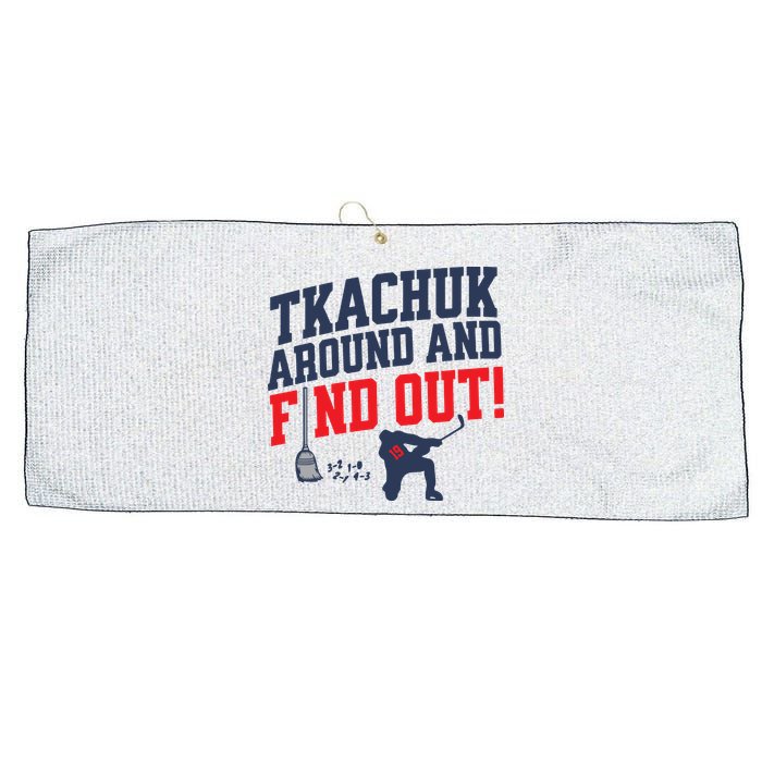 Florida Tkachuk Around And Find Out Large Microfiber Waffle Golf Towel