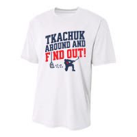 Florida Tkachuk Around And Find Out Youth Performance Sprint T-Shirt