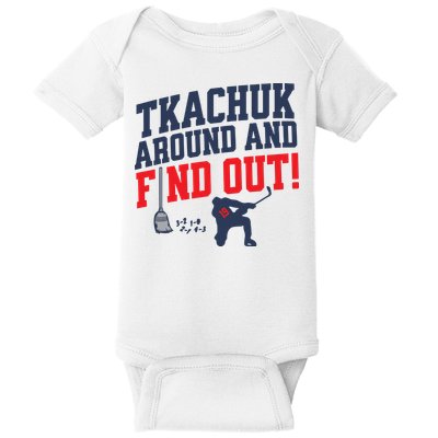 Florida P.A.N.T.H.E.R.S Matthew Tkachuk Around And Find Out Baby Bodysuit