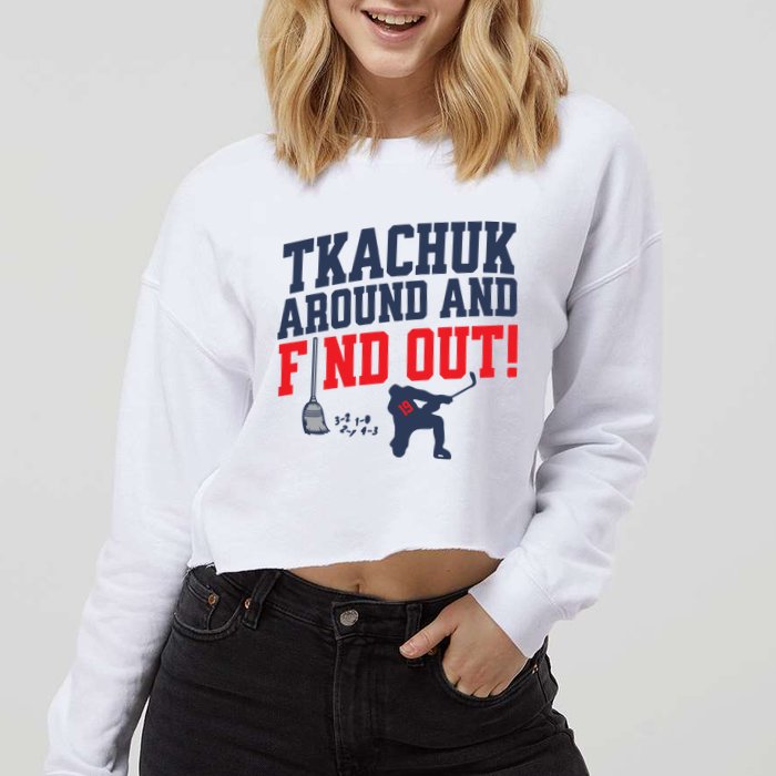 Florida P.A.N.T.H.E.R.S Matthew Tkachuk Around And Find Out Cropped Pullover Crew