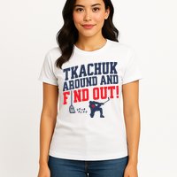 Florida P.A.N.T.H.E.R.S Matthew Tkachuk Around And Find Out Womens T-Shirt