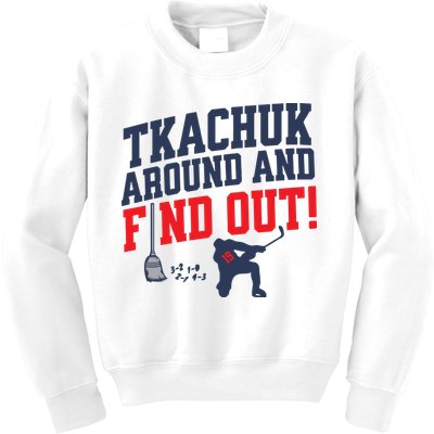 Florida Tkachuk Around And Find Out Kids Sweatshirt