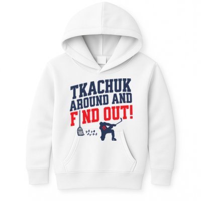 Florida P.A.N.T.H.E.R.S Matthew Tkachuk Around And Find Out Kids Hoodie