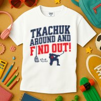 Florida P.A.N.T.H.E.R.S Matthew Tkachuk Around And Find Out Kids T-Shirt