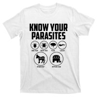 Funny Political Meme Know Your Parasites T-Shirt