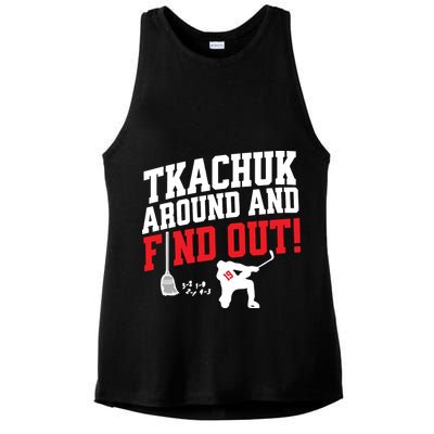 Florida P.A.N.T.H.E.R.S Matthew Tkachuk Around And Find Out Ladies PosiCharge Tri-Blend Wicking Tank