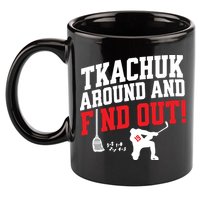 Florida P.A.N.T.H.E.R.S Matthew Tkachuk Around And Find Out 11oz C Handle Ceramic Mug