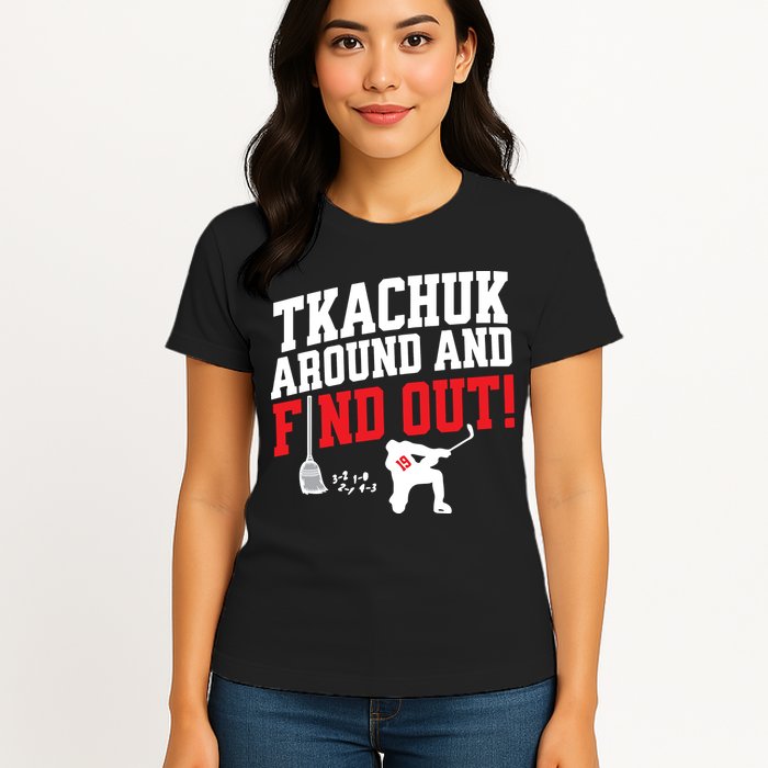 Florida P.A.N.T.H.E.R.S Matthew Tkachuk Around And Find Out Womens T-Shirt