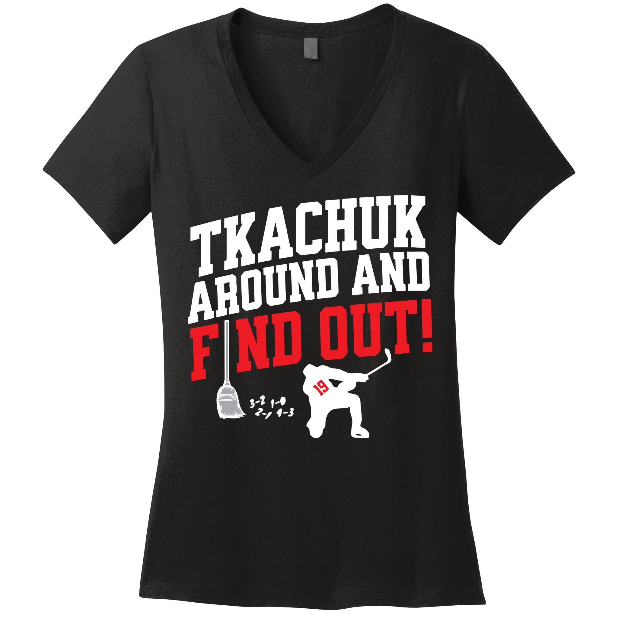 Florida Tkachuk Around And Find Out Women's V-Neck T-Shirt