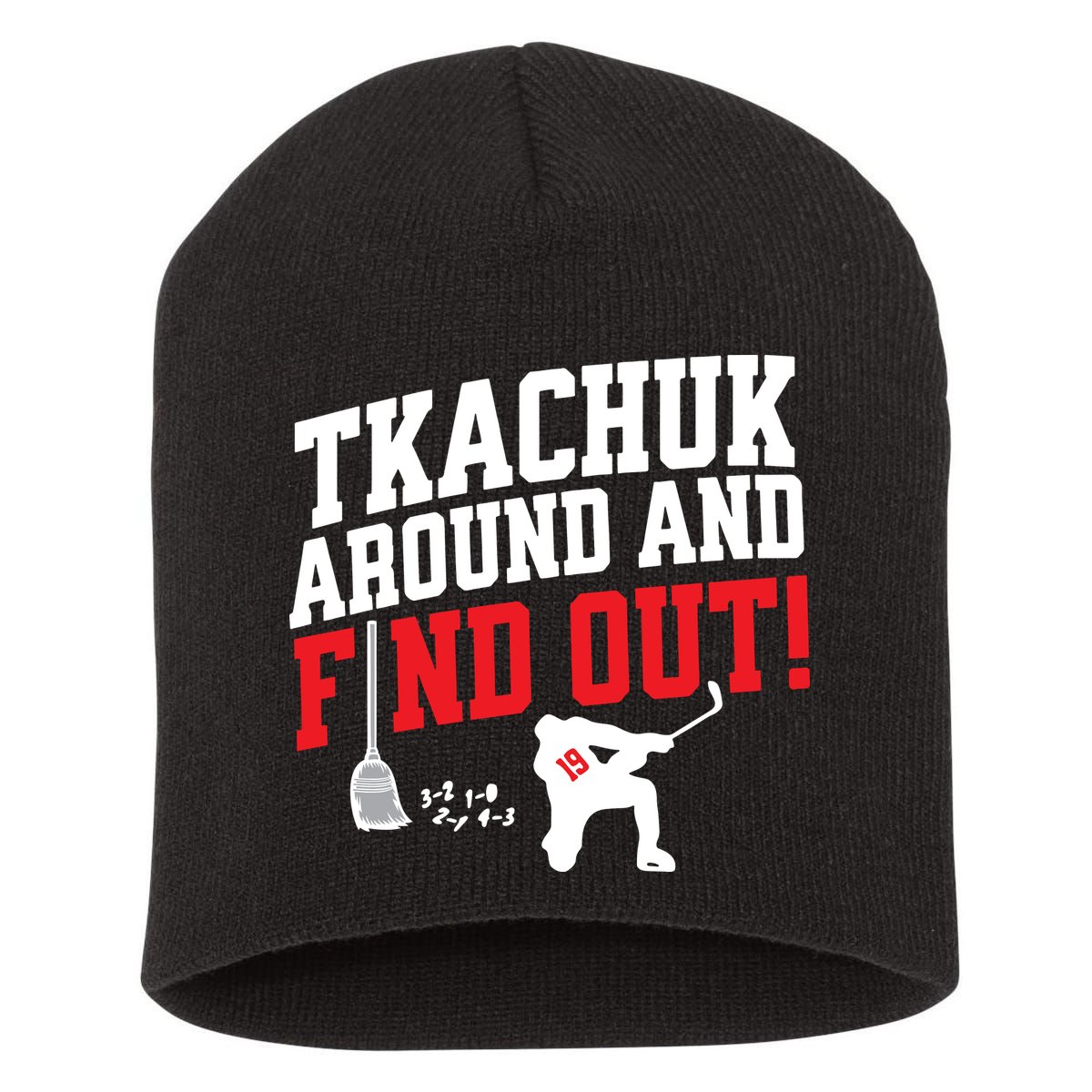Florida Tkachuk Around And Find Out Short Acrylic Beanie