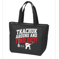 Florida P.A.N.T.H.E.R.S Matthew Tkachuk Around And Find Out Zip Tote Bag