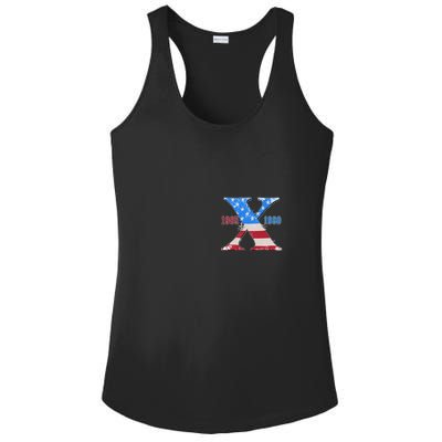 Funny Proud Member Of The Fuck Your Feelings Generation X 1965 1980 Front Back Ladies PosiCharge Competitor Racerback Tank