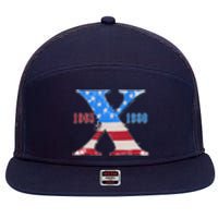 Funny Proud Member Of The Fuck Your Feelings Generation X 1965 1980 Front Back 7 Panel Mesh Trucker Snapback Hat