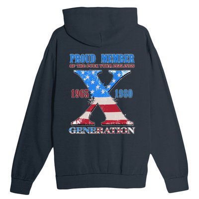 Funny Proud Member Of The Fuck Your Feelings Generation X 1965 1980 Front Back Urban Pullover Hoodie