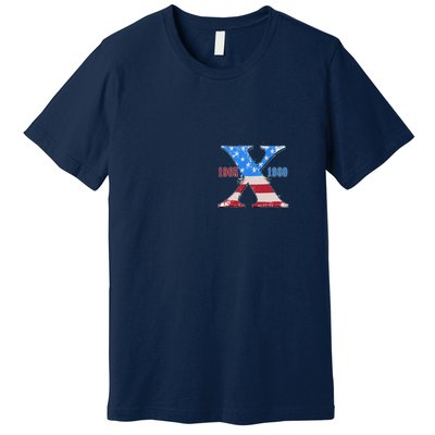 Funny Proud Member Of The Fuck Your Feelings Generation X 1965 1980 Front Back Premium T-Shirt