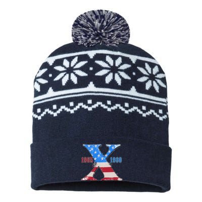 Funny Proud Member Of The Fuck Your Feelings Generation X 1965 1980 Front Back USA-Made Snowflake Beanie