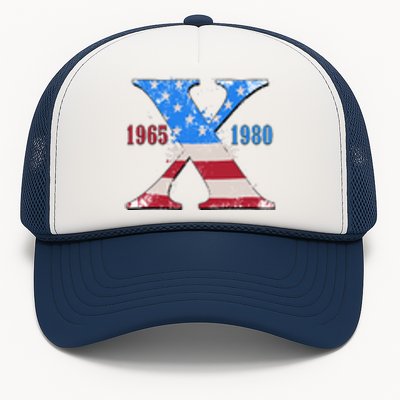 Funny Proud Member Of The Fuck Your Feelings Generation X 1965 1980 Front Back Trucker Hat