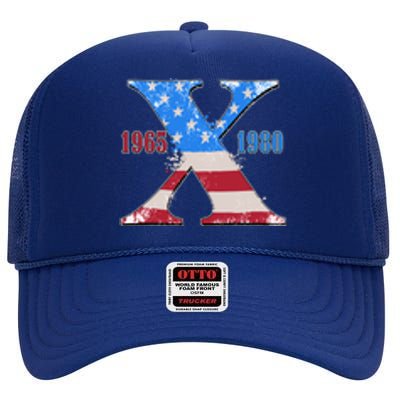 Funny Proud Member Of The Fuck Your Feelings Generation X 1965 1980 Front Back High Crown Mesh Back Trucker Hat