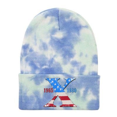 Funny Proud Member Of The Fuck Your Feelings Generation X 1965 1980 Front Back Tie Dye 12in Knit Beanie