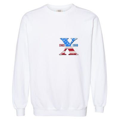 Funny Proud Member Of The Fuck Your Feelings Generation X 1965 1980 Front Back Garment-Dyed Sweatshirt
