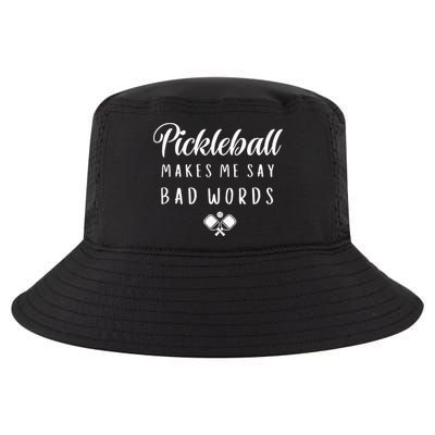 Funny Pickleball Makes Me Say Bad Words Pickleball Players Cool Comfort Performance Bucket Hat