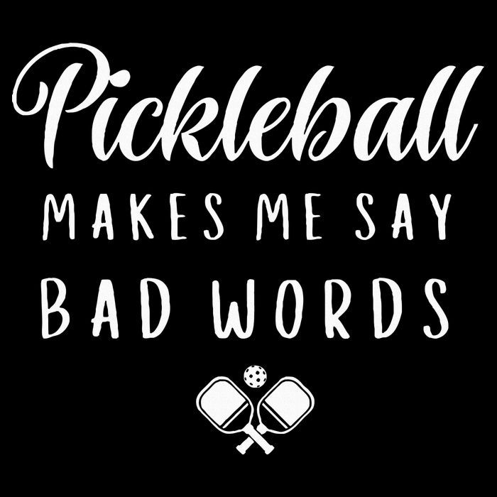 Funny Pickleball Makes Me Say Bad Words Pickleball Players Cooling Performance Crew T-Shirt