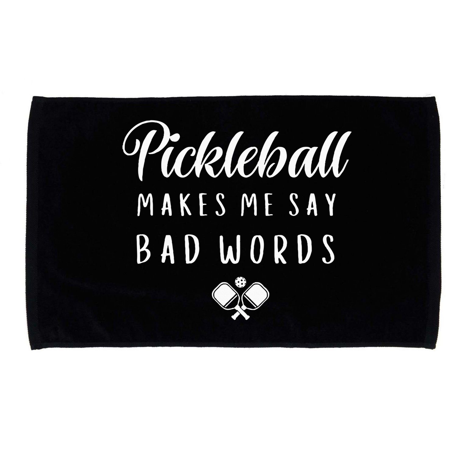 Funny Pickleball Makes Me Say Bad Words Pickleball Players Microfiber Hand Towel