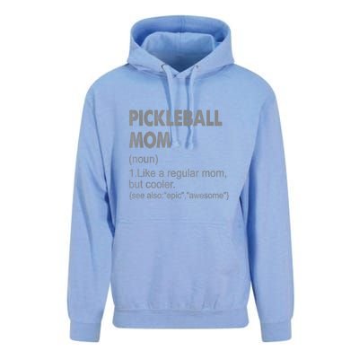 Funny Pickleball Mom Definition Gift Unisex Surf Hoodie