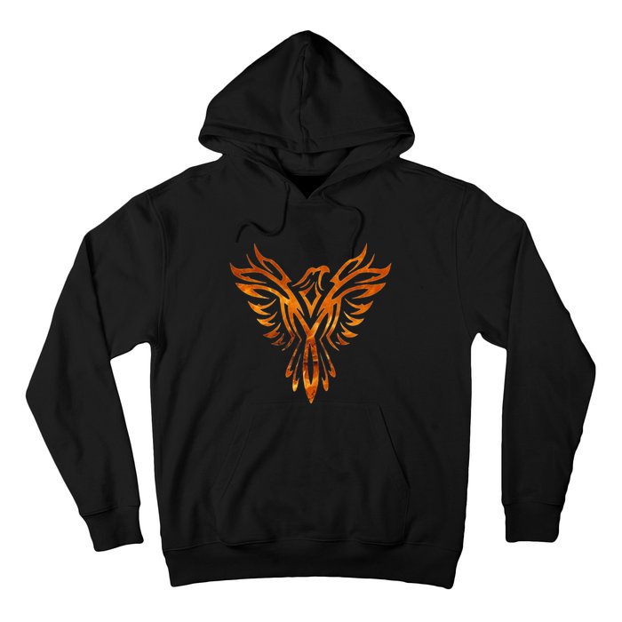 Fire Phoenix Mythical Bird Rising Born Again Hoodie