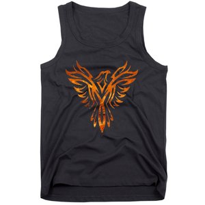 Fire Phoenix Mythical Bird Rising Born Again Tank Top