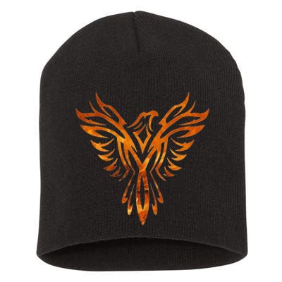 Fire Phoenix Mythical Bird Rising Born Again Short Acrylic Beanie