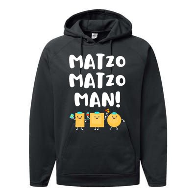 Funny Passover Matzo Matzo Man Jewish Seder Family Performance Fleece Hoodie