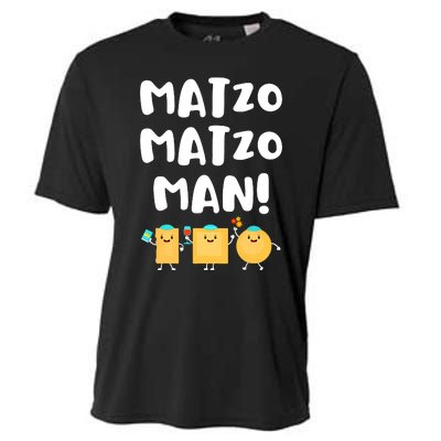 Funny Passover Matzo Matzo Man Jewish Seder Family Cooling Performance Crew T-Shirt