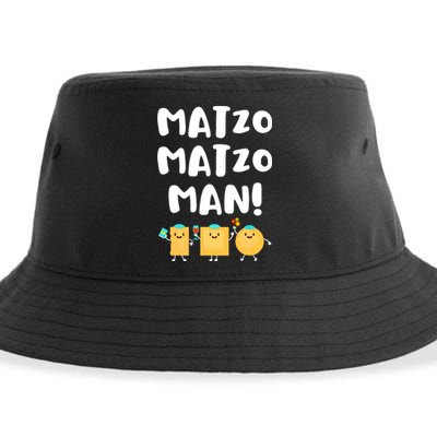 Funny Passover Matzo Matzo Man Jewish Seder Family Sustainable Bucket Hat