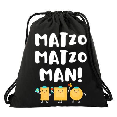 Funny Passover Matzo Matzo Man Jewish Seder Family Drawstring Bag