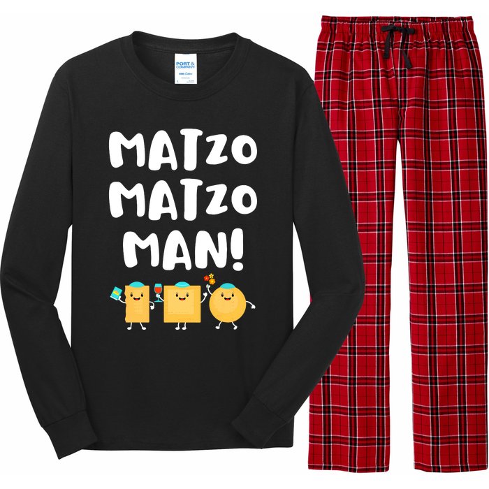 Funny Passover Matzo Matzo Man Jewish Seder Family Long Sleeve Pajama Set