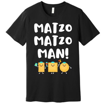 Funny Passover Matzo Matzo Man Jewish Seder Family Premium T-Shirt