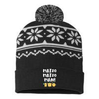 Funny Passover Matzo Matzo Man Jewish Seder Family USA-Made Snowflake Beanie