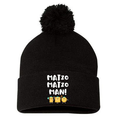 Funny Passover Matzo Matzo Man Jewish Seder Family Pom Pom 12in Knit Beanie