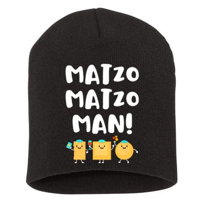 Funny Passover Matzo Matzo Man Jewish Seder Family Short Acrylic Beanie