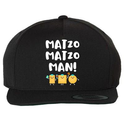 Funny Passover Matzo Matzo Man Jewish Seder Family Wool Snapback Cap