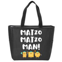 Funny Passover Matzo Matzo Man Jewish Seder Family Zip Tote Bag